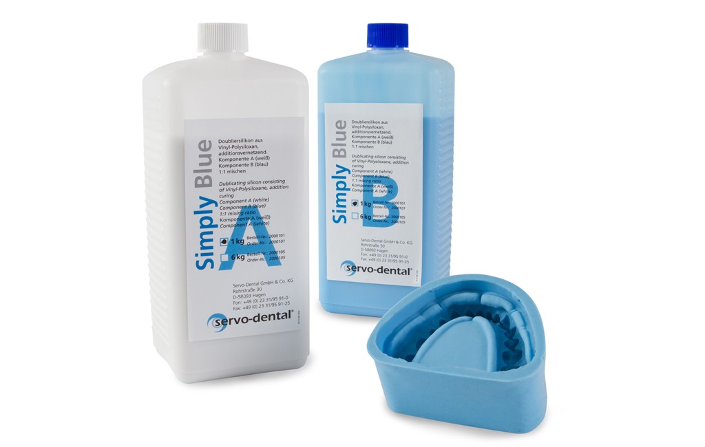 Dubliersilikon Simply Blue Komponente A 1kg